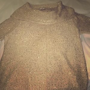 Sequin turtleneck sweater. Brand: Madison size: xl